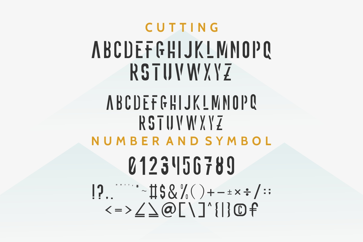 Example font ONNIC #5